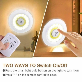 3pcs Wireless LED Night Light with Remote Control and Adjustable Brightness Price in Pakistan | LAPTAB