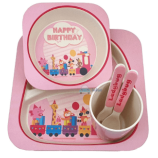5pcs Baby Tableware Set - Cartoon Dishes for Kids, BPA Free Price in Pakistan | LAPTAB