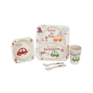 5pcs Baby Tableware Set - Cartoon Dishes for Kids, BPA Free Price in Pakistan | LAPTAB