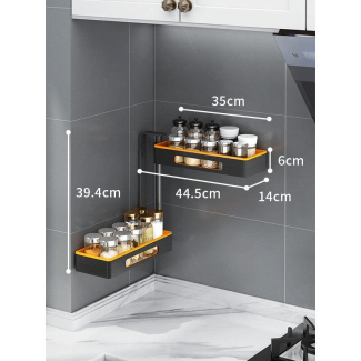 2 Tier Wall Mounted Rotating Spice Rack for Efficient Kitchen Organization Price in Pakistan | LAPTAB