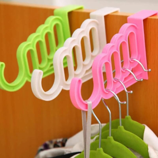 2Pcs Multifunctional Wardrobe Hanging Mini Hook Hanger for Shoes and Clothes Price in Pakistan | LAPTAB