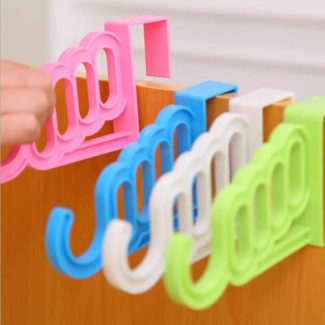 2Pcs Multifunctional Wardrobe Hanging Mini Hook Hanger for Shoes and Clothes Price in Pakistan | LAPTAB