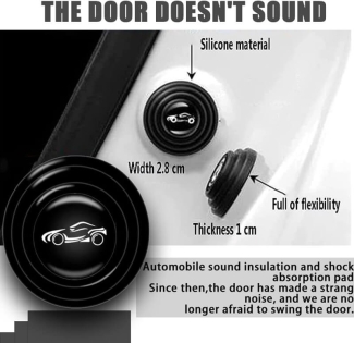 24 Pcs Self Adhesive Car Door Shock Absorbers for Noise Reduction and Protection Price in Pakistan | LAPTAB