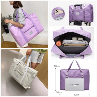 Lightweight Expandable Travel Hand Bag with Waterproof Oxford Fabric Price in Pakistan | LAPTAB
