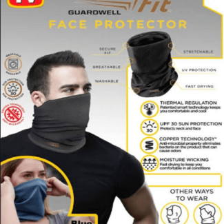 Copper Fit Unisex Adult Guard Well Face Cover with UPF 30 Protection