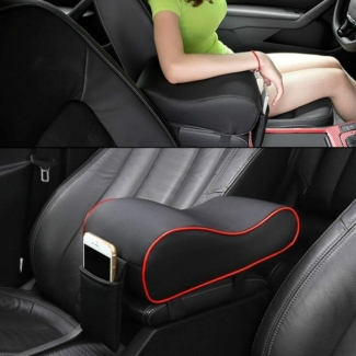 Universal Car Armrest Console Cover - Ergonomic PU Leather Protector