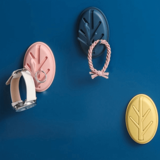 Leaf Shape Jewelry Organizer Hook Set - 2 Pcs, Foldable Design, No Wall Damage Price in Pakistan | LAPTAB