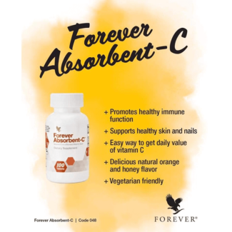 Vitamin C Supplements Forever Absorbent C - Immune Support, Vegetarian, Orange Flavor Price in Pakistan | LAPTAB