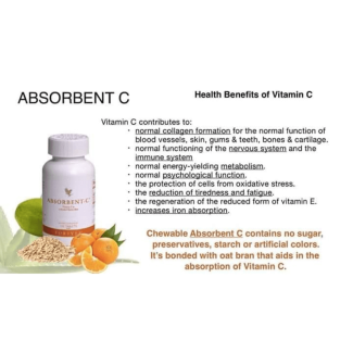 Vitamin C Supplements Forever Absorbent C - Immune Support, Vegetarian, Orange Flavor Price in Pakistan | LAPTAB