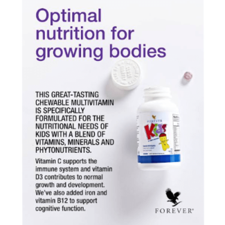Forever Kids Multivitamins for Healthy Growth, 120 Chewable Tablets Price in Pakistan | LAPTAB