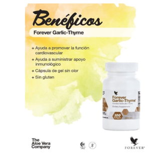 Forever Garlic Thyme Supplements - Odorless Vegan Softgels for Heart Health Price in Pakistan | LAPTAB