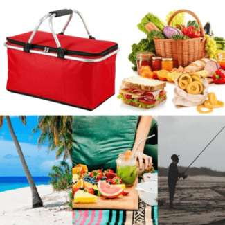 Portable Outdoor Picnic Storage Basket 30L - Insulated, Foldable, Durable Price in Pakistan | LAPTAB