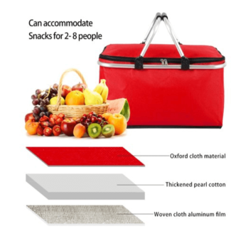 Portable Outdoor Picnic Storage Basket 30L - Insulated, Foldable, Durable Price in Pakistan | LAPTAB
