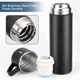 3 in 1 Vacuum Insulated Thermos Flask Set with Cup Lid, 12-Hour Heat Retention Price in Pakistan | LAPTAB