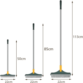 3 in 1 Floor Scrub Brush with Squeegee - Triangular Head for Deep Cleaning Price in Pakistan | LAPTAB