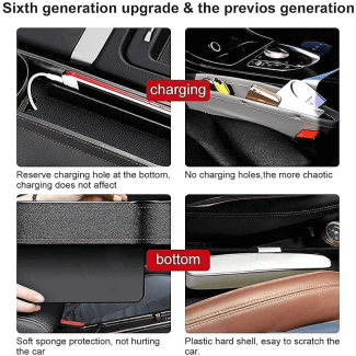 Set of 2 Car Seat Organizers with Cup Holder and Charging Port Price in Pakistan | LAPTAB