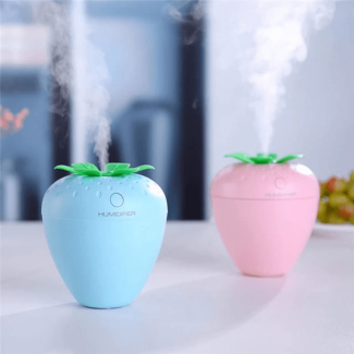 Mini Strawberry USB Humidifier with Night Light - 180ml, 7 LED Colors Price in Pakistan | LAPTAB