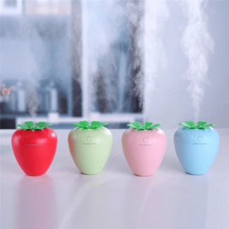 Mini Strawberry USB Humidifier with Night Light - 180ml, 7 LED Colors Price in Pakistan | LAPTAB