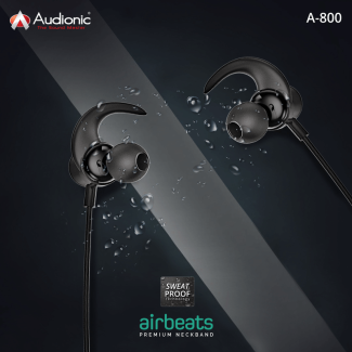 Audionic A 800 Neckband - Comfortable, Sweat-Proof with Extra Bass Price in Pakistan | LAPTAB