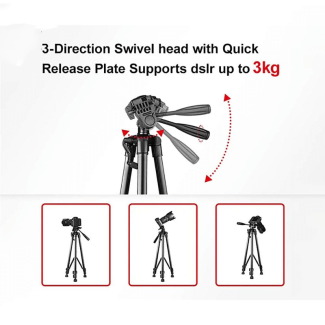 DK 260 Tripod Stand with Bluetooth Remote Shutter and Phone Holder Clip Price in Pakistan | LAPTAB