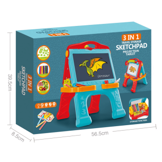 3 In 1 Drawing Projector Tablet Black Board Toy for Creative Learning Price in Pakistan | LAPTAB