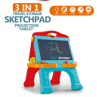 3 In 1 Drawing Projector Tablet Black Board Toy for Creative Learning Price in Pakistan | LAPTAB