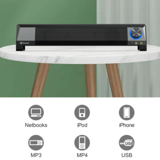 Kisonli Oblong Multimedia Speaker X2 with USB, Volume Control, and Mic Price in Pakistan | LAPTAB