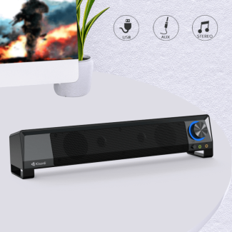 Kisonli Oblong Multimedia Speaker X2 with USB, Volume Control, and Mic Price in Pakistan | LAPTAB