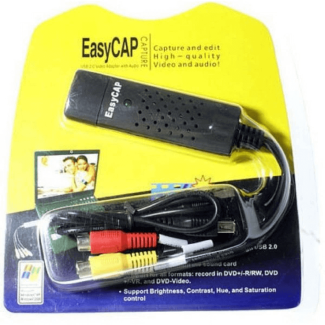 USB 2.0 Video Capture Device for TV, DVD, VHS, and DVR with Editing Software Price in Pakistan | LAPTAB