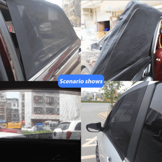 4Pcs Universal Car Window Sun Shade Covers - UV Protection & Easy Storage Price in Pakistan | LAPTAB