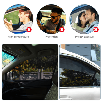 4Pcs Universal Car Window Sun Shade Covers - UV Protection & Easy Storage Price in Pakistan | LAPTAB