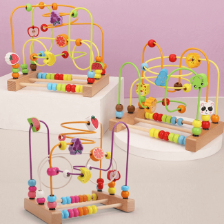 First Bead Maze Roller Coaster Toy for Toddlers - Educational and Fun