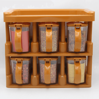 Master Chef Three-Tier Spice Rack Set with 6 Jars and Spoons Price in Pakistan | LAPTAB