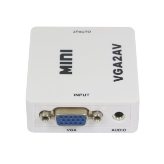 Full HD 1080P VGA to AV Converter for Monitors and Devices