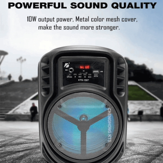 8 Inch Wireless Bluetooth Karaoke Microphone Speaker with LED Lights Price in Pakistan | LAPTAB