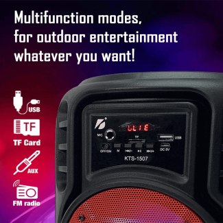 8 Inch Wireless Bluetooth Karaoke Microphone Speaker with LED Lights Price in Pakistan | LAPTAB