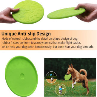 Natural Soft Rubber Frisbee for Dogs - Durable, Flexible, Safe Design Price in Pakistan | LAPTAB