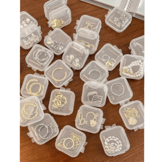 10 pcs Transparent Mini Jewelry Storage Box with Hinged Lids Price in Pakistan | LAPTAB