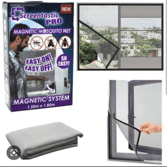 Screentastic Pro Window Mosquito Net, 150 x 180 cm, Magnetic Fastening Price in Pakistan | LAPTAB