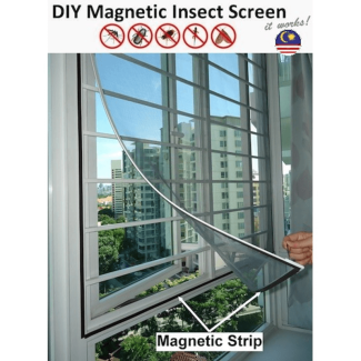 Screentastic Pro Window Mosquito Net, 150 x 180 cm, Magnetic Fastening Price in Pakistan | LAPTAB