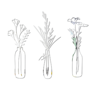 Flower Vase Wall Sticker - Artistic Home Decor for Kitchen Walls Price in Pakistan | LAPTAB