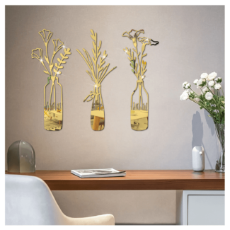 Flower Vase Wall Sticker - Artistic Home Decor for Kitchen Walls Price in Pakistan | LAPTAB