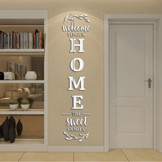 Welcome To Our Home Wall Sticker - Removable DIY Decor for Any Room Price in Pakistan | LAPTAB