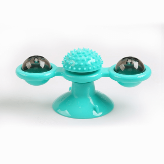 2 In 1 Cat Turntable Toy Windmill Groomer with Rotating Balls Price in Pakistan | LAPTAB