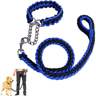  8 Strand Nylon Traction Rope Dog Collar Leash