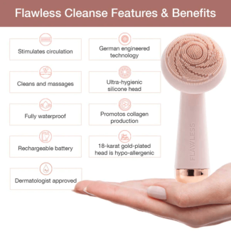 Flawless Cleanse Ultra Hygienic Facial Cleanser and Massager Brush Price in Pakistan | LAPTAB
