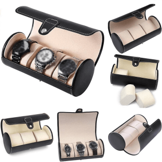 3 Slot Leather Watch Organizer