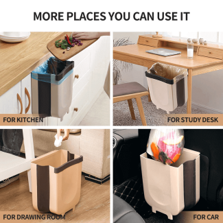 Foldable Cabinet Trash Bin - Compact and Collapsible for Easy Storage Price in Pakistan | LAPTAB
