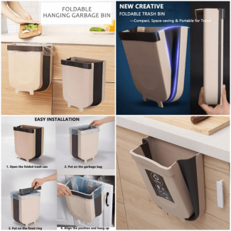 Foldable Cabinet Trash Bin - Compact and Collapsible for Easy Storage Price in Pakistan | LAPTAB