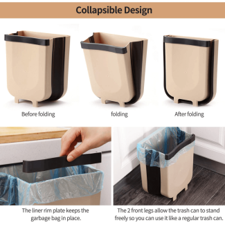Foldable Cabinet Trash Bin - Compact and Collapsible for Easy Storage Price in Pakistan | LAPTAB
